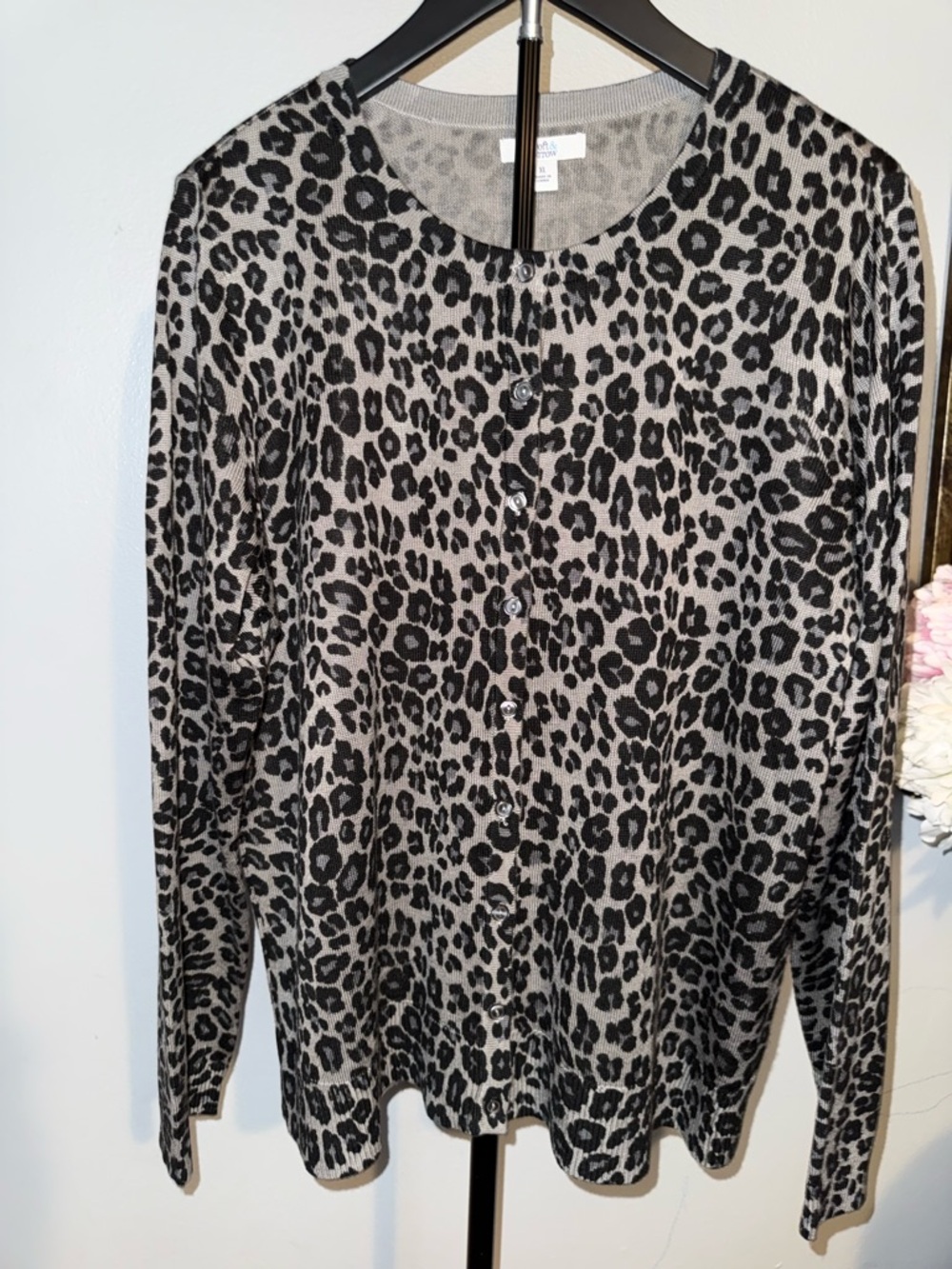 croft & barrow Gray Classic Cardigan